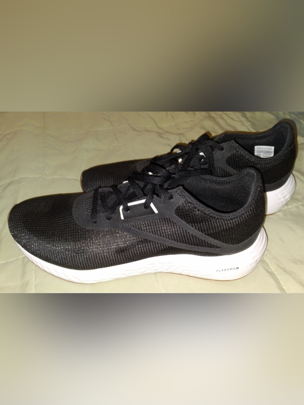 Reebok Women's Black Athletic Running Shoes with White Sole